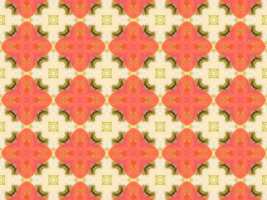 turuncu renk kaleydoskop desen çizimi 