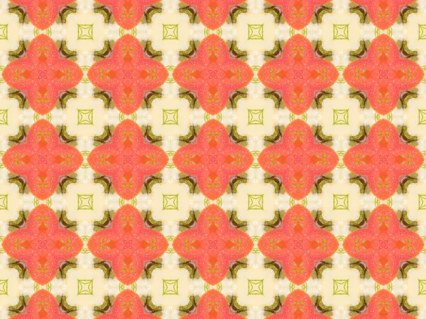 orange color drawing in kaleidoscope pattern