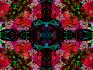 Kırmızı sorunsuz mandala tasarım