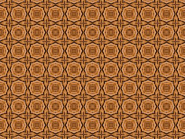 turuncu renk kaleydoskop desen çizimi 