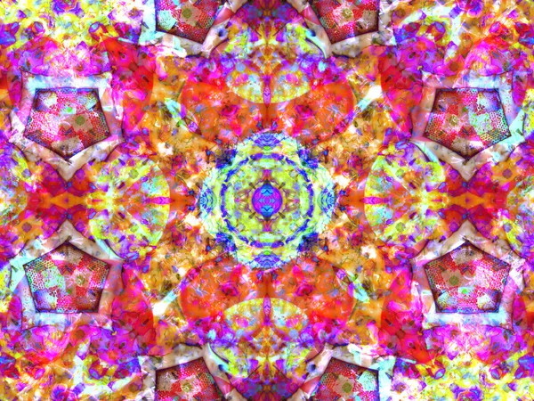 Kaleidoskopický mandala design v růžové — Stock fotografie