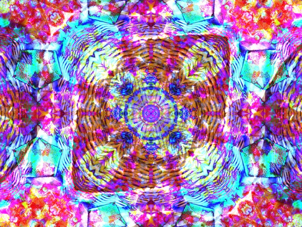 Kaleidoskopický mandala design v růžové — Stock fotografie