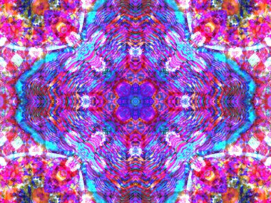 Sürekli değişen mandala tasarım pembe 