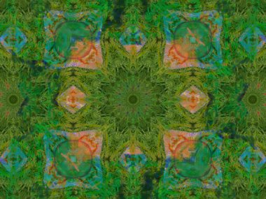 renkli kesintisiz mandala tasarım