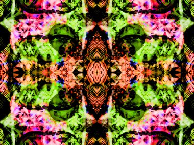 renkli kesintisiz mandala tasarım