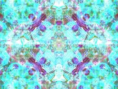 renkli kesintisiz mandala tasarım