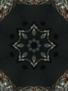 Brown etnik desen. Soyut kaleydoskop