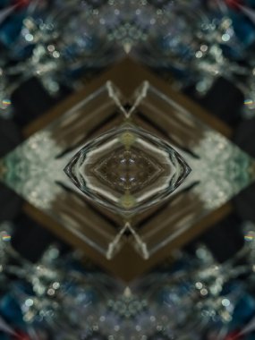 Brown etnik desen. Soyut kaleydoskop