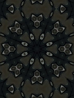 Brown etnik desen. Soyut kaleydoskop