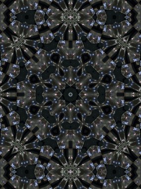 Brown etnik desen. Soyut kaleydoskop