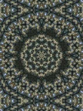 Brown etnik desen. Soyut kaleydoskop