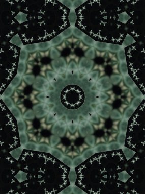 Brown etnik desen. Soyut kaleydoskop