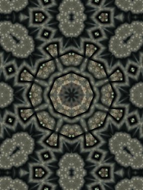 Brown etnik desen. Soyut kaleydoskop