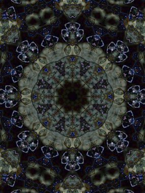 Brown etnik desen. Soyut kaleydoskop