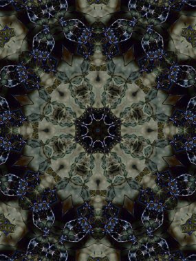 Brown etnik desen. Soyut kaleydoskop