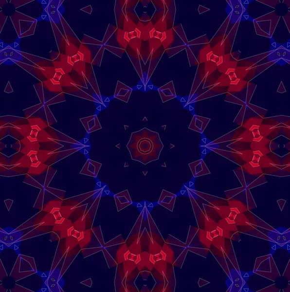 Modèle de kaléidoscope coloré, design abstrait — Photo