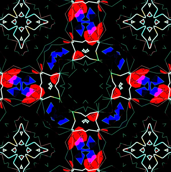 Színes Kaleidoszkóp minta, absztrakt, design — Stock Fotó