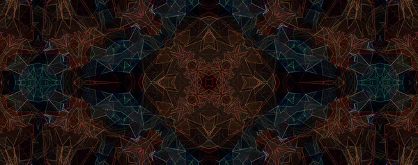 Abstraktní barevné bezešvé pattern kaleidoskop — Stock fotografie