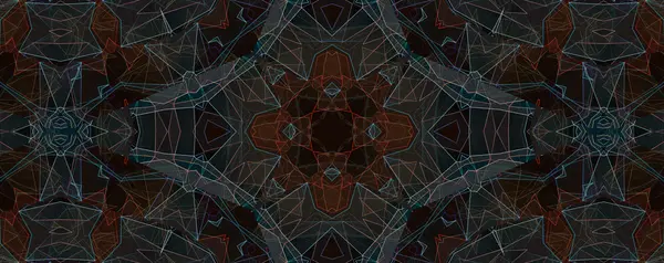 Abstraktní barevné bezešvé pattern kaleidoskop — Stock fotografie