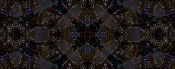 Abstrakcyjny wzór bezszwowe kolorowy Kalejdoskop — Zdjęcie stockowe