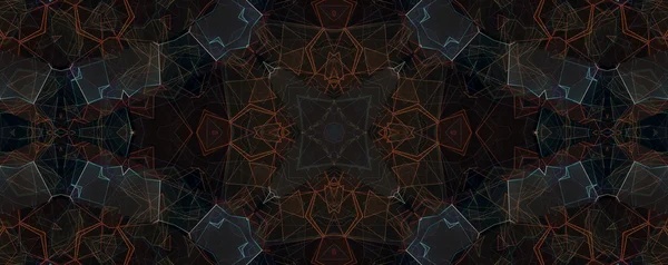 Kaléidoscope abstrait sans couture motif coloré — Photo