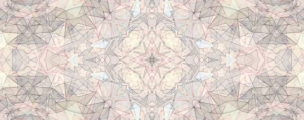 Buntes Kaleidoskopmuster, abstraktes Design — Stockfoto