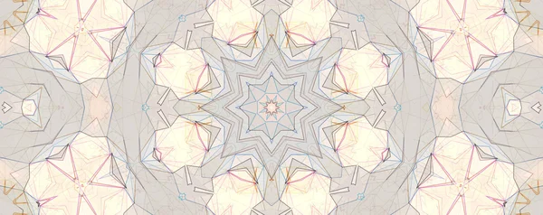 Buntes Kaleidoskopmuster, abstraktes Design — Stockfoto