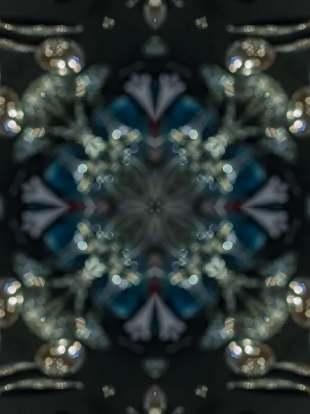 Braune ethnische Muster. Abstraktes Kaleidoskop — Stockfoto