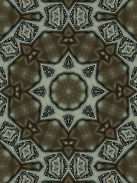 Brown Ethnic pattern. Abstract kaleidoscope — Stock Photo, Image