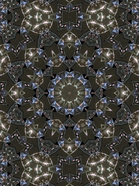 Brown etnický vzor. Abstraktní kaleidoskop — Stock fotografie