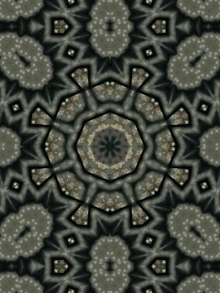 Brown Ethnic pattern. Abstract kaleidoscope — Stock Photo, Image