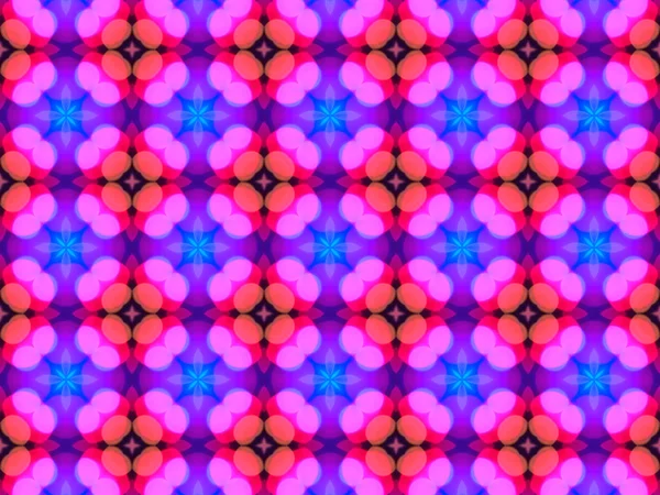 Abstraktní barevné bezešvé pattern kaleidoskop — Stock fotografie