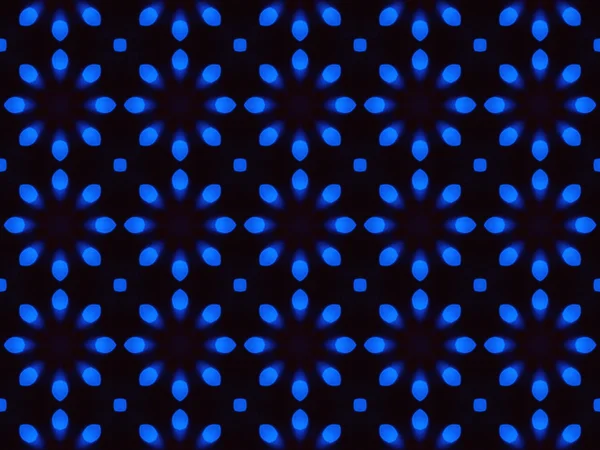 Fond kaléidoscope bleu clair — Photo