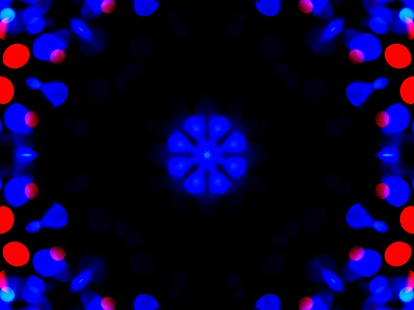 Голубой калейдоскоп — стоковое фото