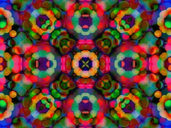 Abstraktní barevné bezešvé pattern kaleidoskop — Stock fotografie