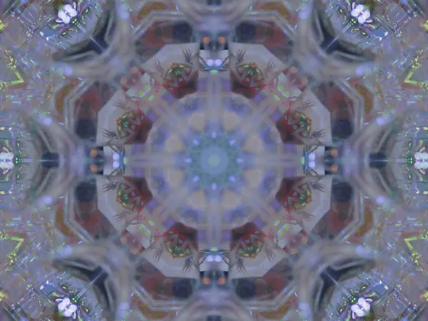 Wzorzec kaleidoscope streszczenie szary wzór — Zdjęcie stockowe