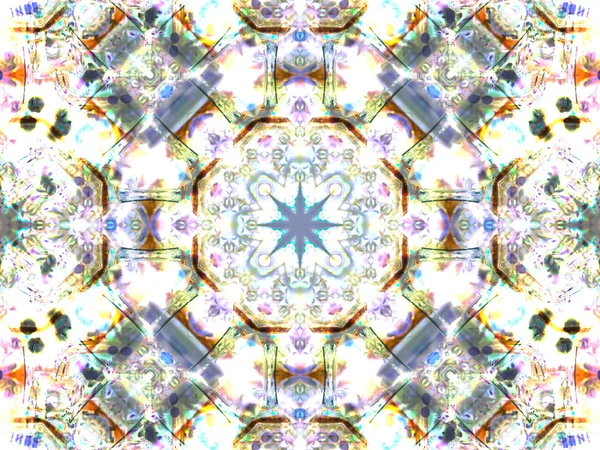 Caleidoscopio patrón inconsútil colorido abstracto —  Fotos de Stock
