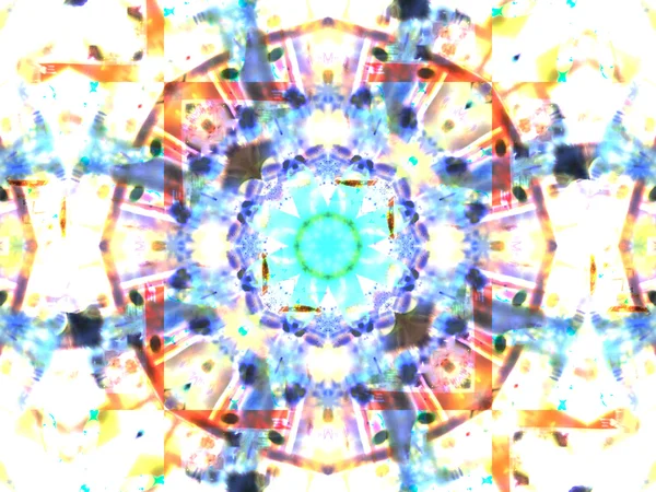 Abstraktes farbenfrohes, nahtloses Musterkaleidoskop — Stockfoto