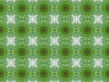 Yeşil soyut kaleydoskop arka plan