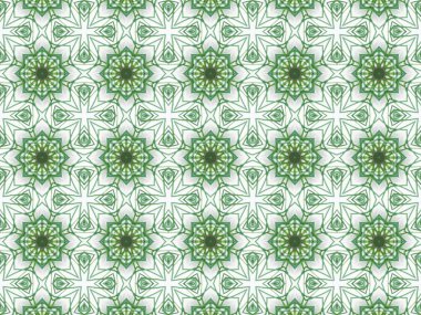 Yeşil soyut kaleydoskop arka plan