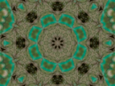 Yeşil soyut kaleydoskop arka plan