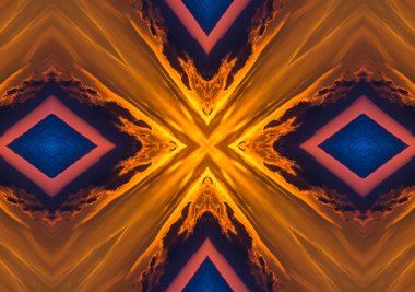 Brown etnik desen. Soyut kaleydoskop