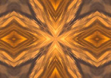 Brown etnik desen. Soyut kaleydoskop