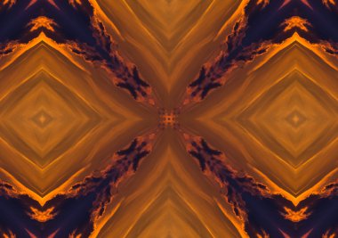 Brown etnik desen. Soyut kaleydoskop