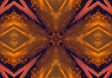 Brown etnik desen. Soyut kaleydoskop