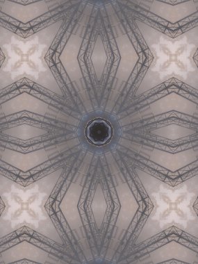 Kaleydoskop soyut gri desen desen