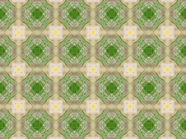 Green abstract kaleidoscope background — Stock Photo, Image