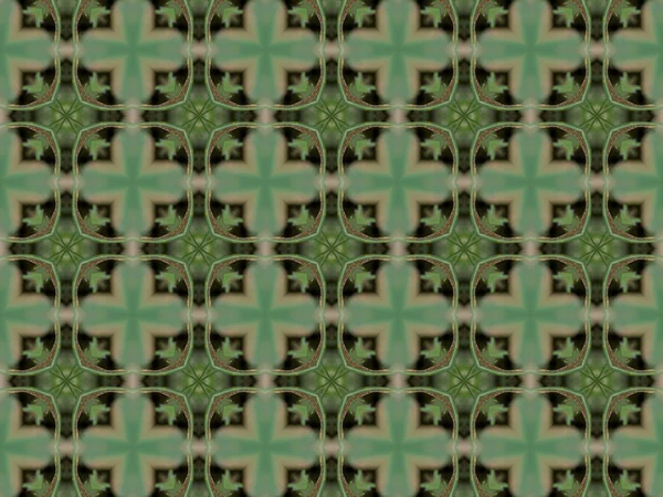 Fondo caleidoscopio abstracto verde —  Fotos de Stock