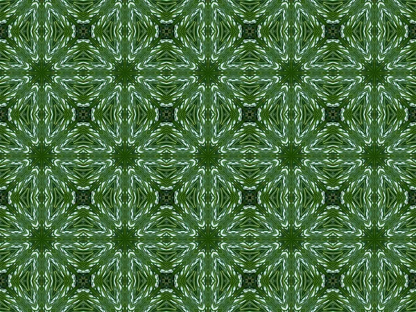 Fondo caleidoscopio abstracto verde —  Fotos de Stock