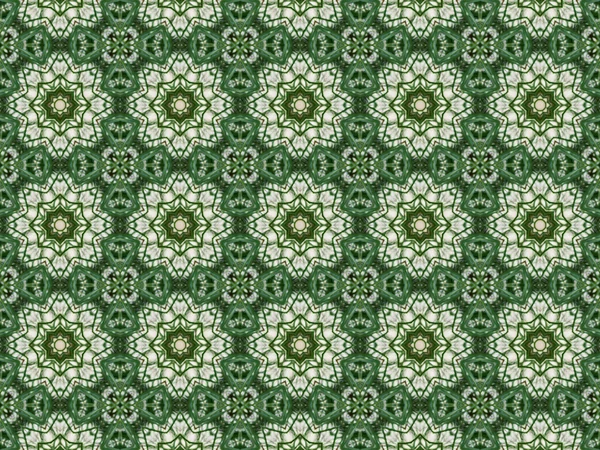 Fondo caleidoscopio abstracto verde — Foto de Stock